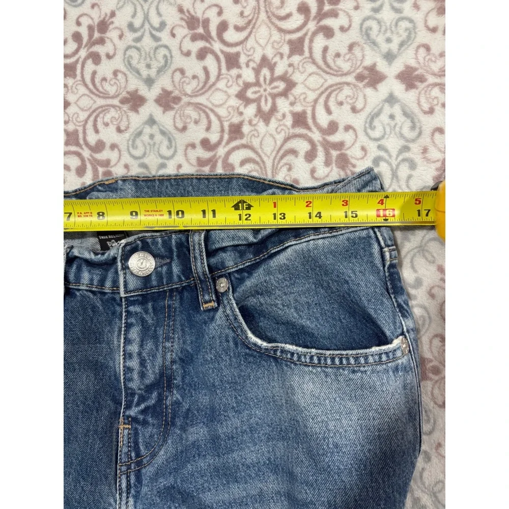 True Religion Rocco Relaxed Skinny Jeans Mens 31 Medium Wash Blue Denim 100 Cott